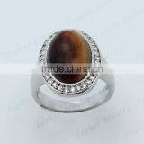 2015 New Design Ring Natural Tiger`s Eye Natural Stone Tiger`s Eye Ring thumbnail-1