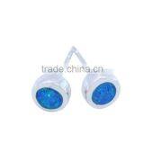 Stunning 925 Sterling Silver Jewellery Manufactory Fashion Jewellery , Synthetic Opal Ear Studs thumbnail-1