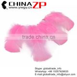 ZPDECOR Best Quality Plumage Cheap Dyed Candy Pink Turkey T-Base Body Feathers for Sale