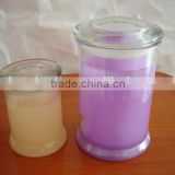 Wholesale candle glass holders with glass lid as candle jars glass made in china