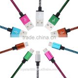 Micro USB Cable ,High Speed Fabric Braided Jacket Micro USB 2.0 Sync Charge Data Cable for Android