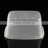 High Quality Plastic Food Container PP Box Flat Cover 2000ml thumbnail-3