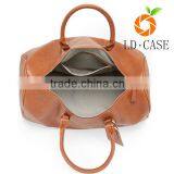 Waterproof Men's Leather Travel Bag Weekender Luggage Duffel Bag thumbnail-1