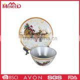 Porcelain-like Chinese style melamine tableware dinner set