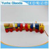 Colorful Wood Stocking Train Toys Geometric Building Blocks Education Gift thumbnail-2