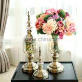 New Design European Style Home Wedding Decor Transparent Glass Vase thumbnail-3