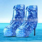 Disposable Plastic Outdoor Non-slip Waterproof Rain Shoe Cover thumbnail-1