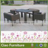 2014 New Style PE Rattan High End Garden Dining Table With Chairs thumbnail-1