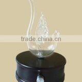 Elegant Swan Wooden and Glass LED Aroma Diffuser Nebulization Essential Oil Diffuser thumbnail-1