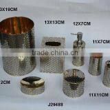 Mirror Polished Steel and Brass Bathroom Sets thumbnail-1