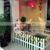 Dark Brown Wood Fence thumbnail-2