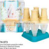 4pcs Ice Cream Popsicle Maker,ice Lolly Mould, Ice Cream Maker thumbnail-1