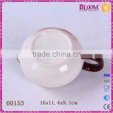 White Small Ceramic Apple Decal Desgin Manual Juicer thumbnail-6