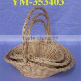 Large Handmade Full Steamed Willow Packing Basket thumbnail-1