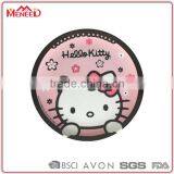 Food Grade Bulk Buy Plastic Pink Big Face Cat Printing Unbreakable Melamine Round Children's Plate thumbnail-1