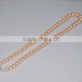 Pretty 3-4mm Pink Freshwater Pearl Necklace 925 Sterling Silver Clasp thumbnail-5