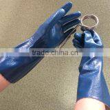 NMSAFETY Cotton Lilner Nitrile Dipping Long Cuff Work Glove thumbnail-1