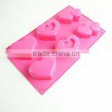 10115 6 Pcs Hearts Shape Silicone Cake Mold thumbnail-4