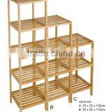 Modern 5 Tiers Bamboo Display Shelf/rack thumbnail-4