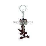 Hot Design PVC Material Rubber Souvenir Printing Keychain Keyring Gift thumbnail-1