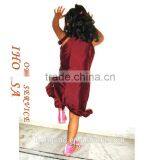 Sleeveless Fashion Children Clothes Ruffle Frock Dress Designs For Small Girls HSd6044 thumbnail-3