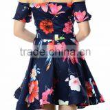 Guangzhou Clothes Flare Dress off Shoulder Fashion Boutique Dress thumbnail-5