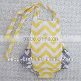 Wholesale Chevron Plain Baby Rompers thumbnail-1