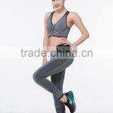 High Quality Mixed Gray Yoga Plain Custom Made Running Bra thumbnail-3