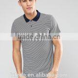 Latest Design Stripe Jersey 100% Cotton Men Polo Shirt OEM/ODM Service thumbnail-1