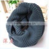 Flat Machine Girls Fashion Plain Color Knitted Neck Warmer Scarf thumbnail-3