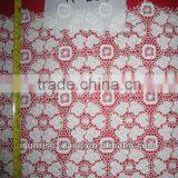 Wholesale White Cotton Crochet Lace Embroidery Fabric by the Yard thumbnail-1
