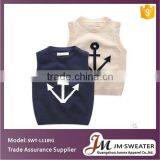 Baby Kids Wool Cashmere Sweater V Neck Sleeveless Pullover Knitwear thumbnail-1