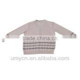 2014 V-neck Cotton Girl Stripes Cardigan Sweater thumbnail-2