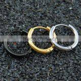 Zm53246a Circle Shape Hoop Earrings Women Wholesale Gold Color Earrings thumbnail-2