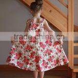 Floral Printed Baby Girl Clothes New For Children Long Frocks Designs thumbnail-3