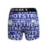 Plastisol Letters Printed Man's Underwear Boxer Cotton Fabric Briefs Shorts thumbnail-3