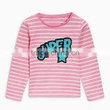 S33509W Baby Girl Clothes Long Sleeve Cartoon Cute Cotton T-Shirts thumbnail-2
