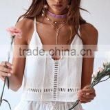 Deep V-Neck Chiffon Floral Print Jumpsuit Romper Summer Strap Backless Playsuit thumbnail-2