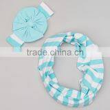Newest Light Blue Stripe Infinity Scarf And Headband Fancy Girl Accessories Children Wear G-NP-CS905-254 thumbnail-1