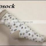 Flower Jacqaurd Women Lovely Ankle High Transparent Nylon Summer Socks thumbnail-1