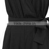 Fashion One Piece V Neck Sexy Sleeveless Wide Leg Ladies Jumpsuit For Wholesale 2017 thumbnail-3