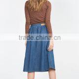 Apparel Stocklot Ladies Denim Long Skirt thumbnail-3