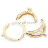 Metal Frame Kiss Clasp Arch For Purse Bag Rose Gold 5.3x4.3cm(Open:7.3x5.3cm),5Pc,Hottest thumbnail-1