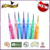 Hot Sale Crochet Hook Knitting Needle Crochet Hook Set Plastic Handle With Good Price thumbnail-1