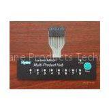 Free Design Gloss Membrane Switch Keypads With 3M467 & 3M468 Adhesive 100M