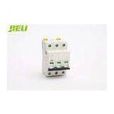 1A - 63A Miniature 3 Phase Circuit Breaker Motor Protection IP20 IEC60898