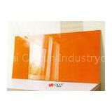High Gloss Orange 10mm / 15mm Prelaminated UV MDF Board Kitchen Cabinet Sheet