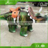 KAWAH 3.5 Meters Long Dinosaur Rides Robotic Triceratops Ride thumbnail-5