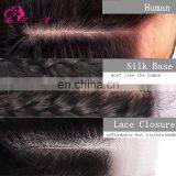 7a Unprocessed Virgin Peruvian Hair KINKY CURL Silk Top Lace Frontals