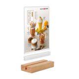 New Product Wood Table Tent Crad Holder Stand Poster Racks For Christmas Advertising Posters thumbnail-3